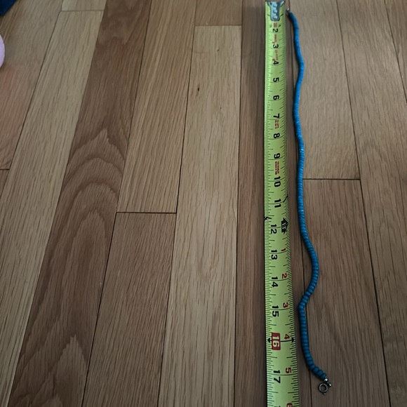 Fashion Heart Turquoise silver-plated Stretch Ring and matching necklace. - Picture 5 of 5